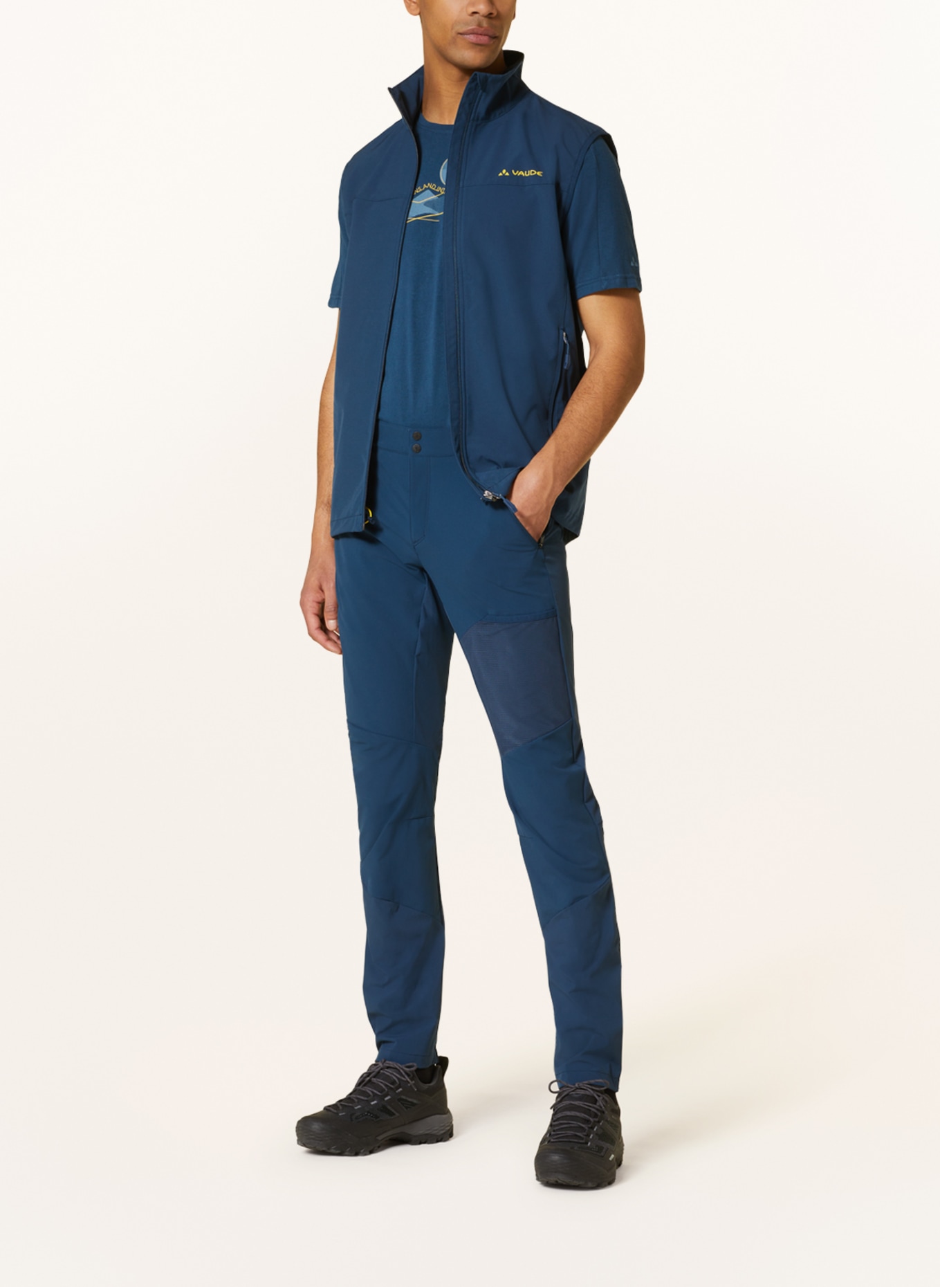 VAUDE Pantalon outdoor SCOPI III: BLEU FONCÉ