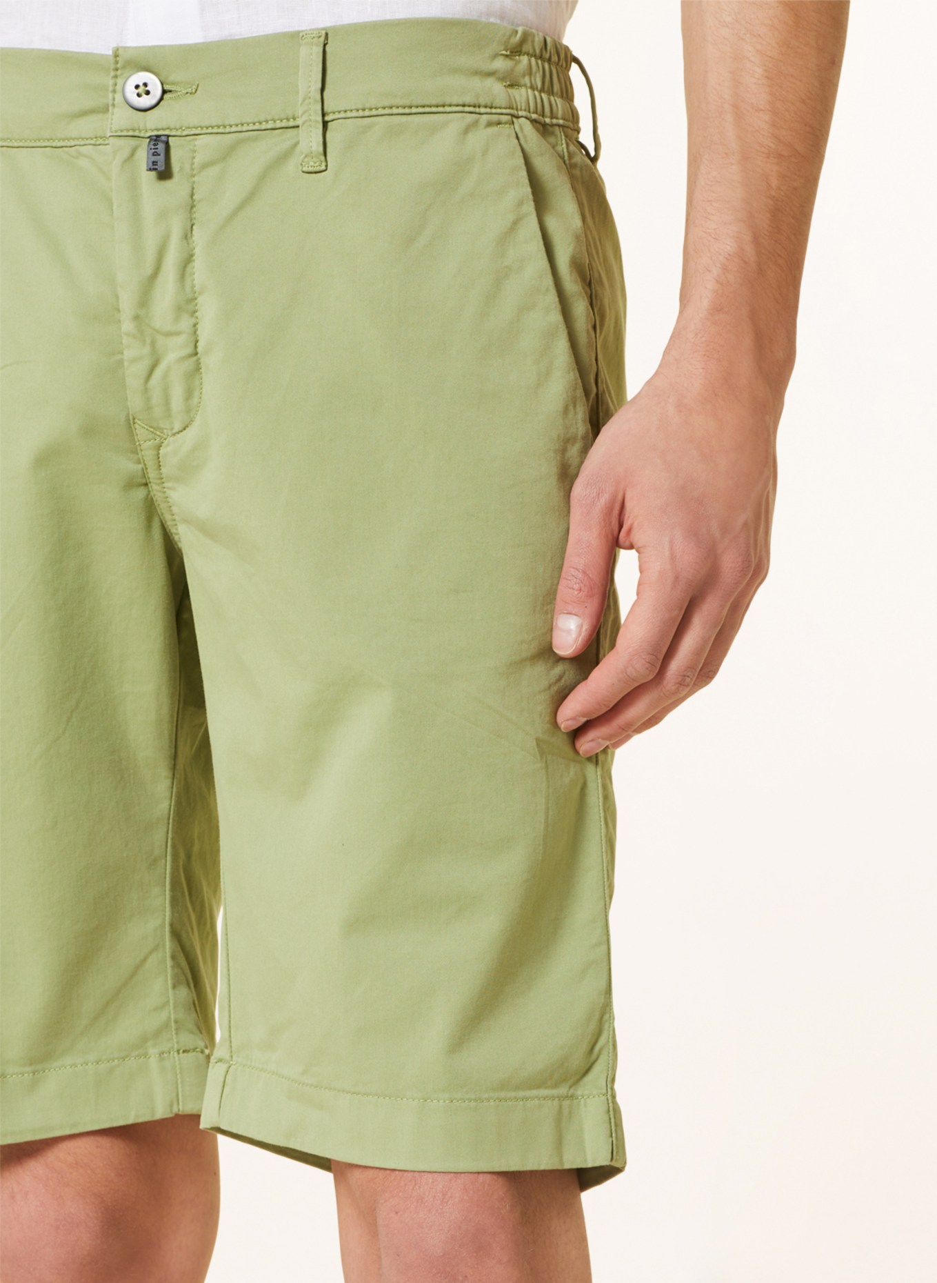 pierre cardin Shorts LYON Modern Fit, Farbe: GRÜN (Bild 6)