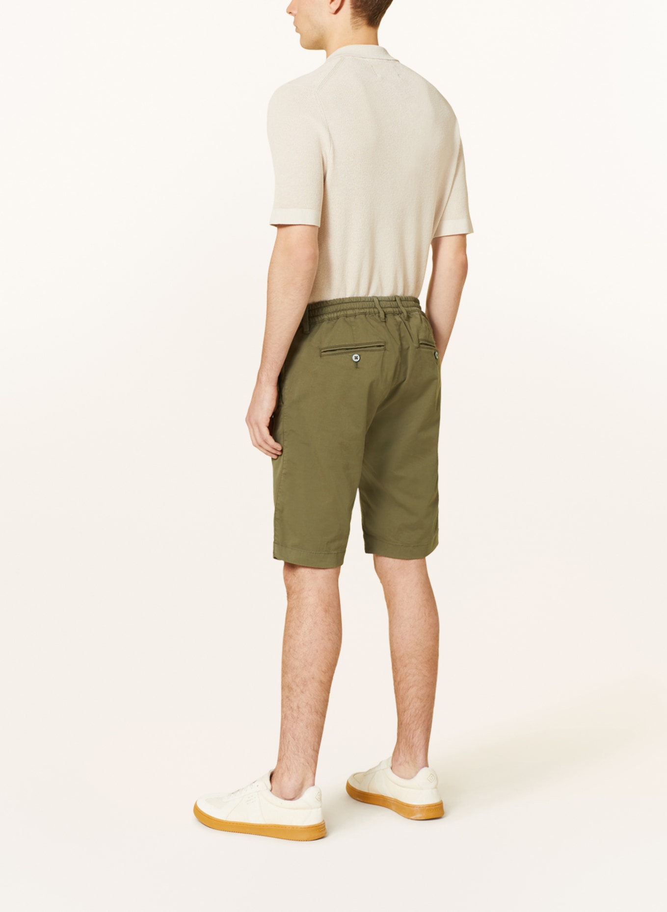 pierre cardin Shorts LYON Modern Fit, Farbe: OLIV (Bild 3)