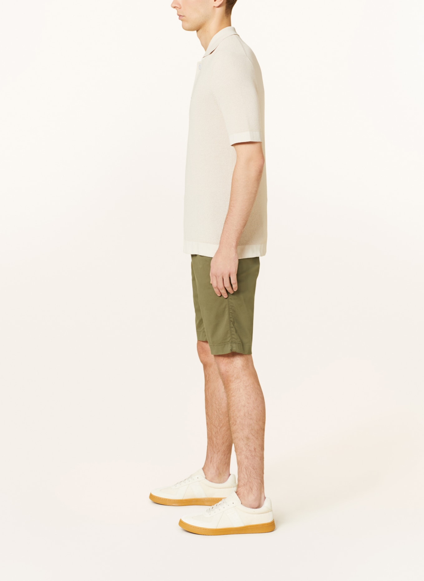 pierre cardin Shorts LYON Modern Fit, Color: OLIVE (Image 4)