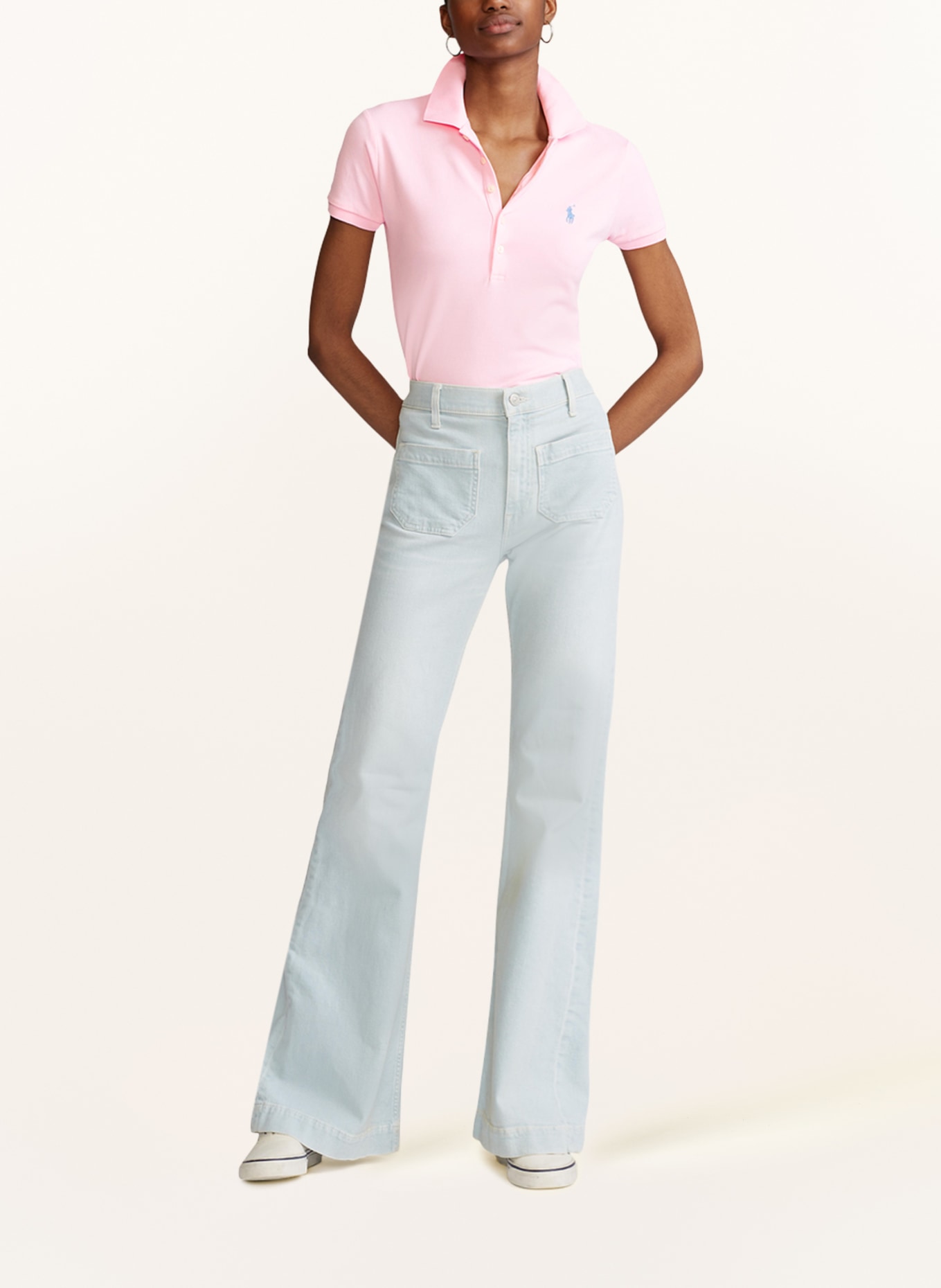 POLO RALPH LAUREN Piqué-Poloshirt: ROSA