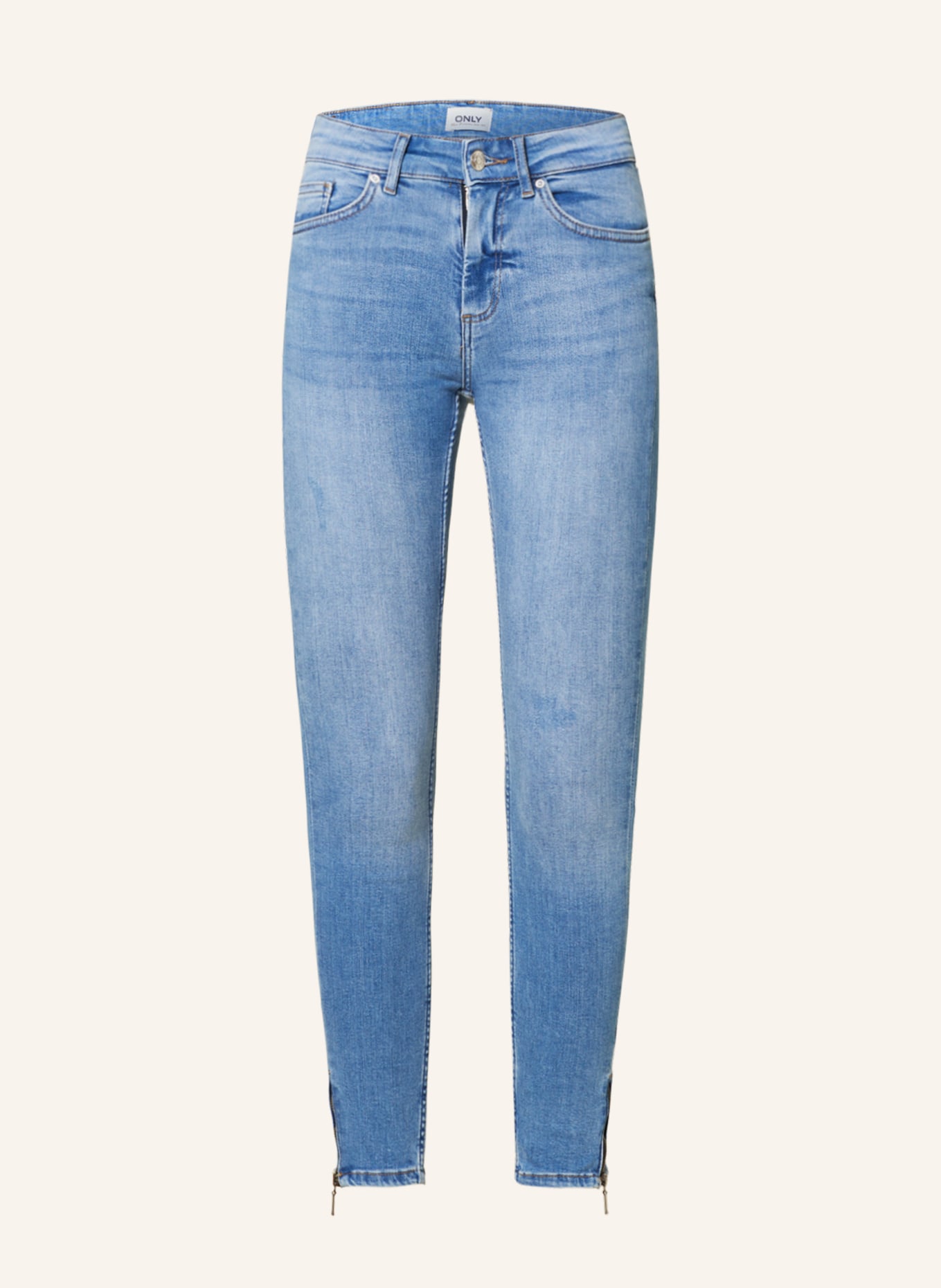 ONLY Skinny Jeans, Farbe: light medium blue denim (Bild 1)