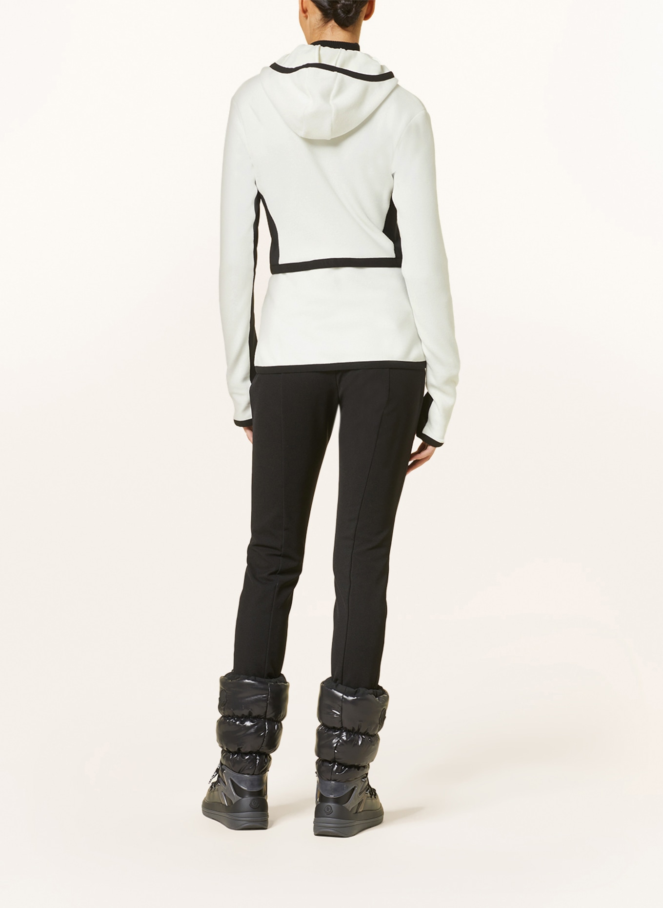 MONCLER GRENOBLE Hybrid fleece jacket, Color: WHITE/ BLACK (Image 3)