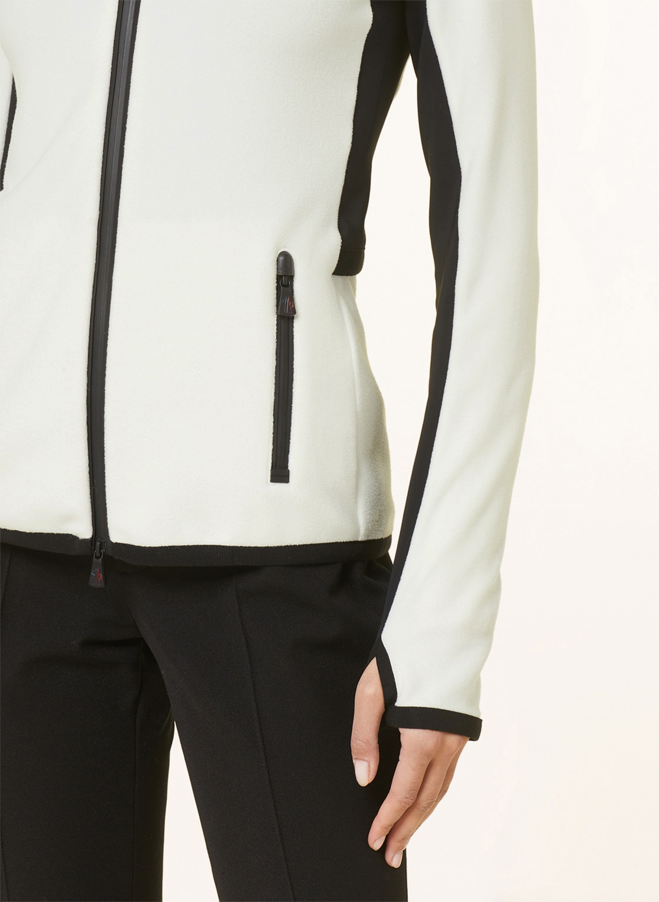 MONCLER GRENOBLE Hybrid fleece jacket, Color: WHITE/ BLACK (Image 5)