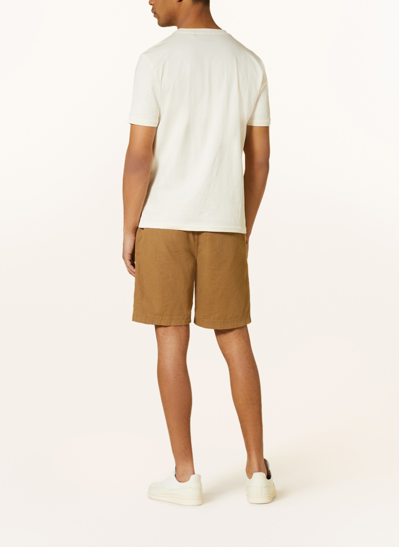 BOSS T-Shirt THINKING, Farbe: CREME/ NEONORANGE (Bild 3)