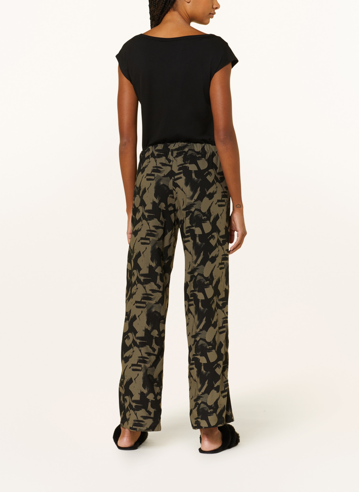 Calvin Klein Spodnie od piżamy, Kolor: CZARNY/ KHAKI (Obrazek 3)