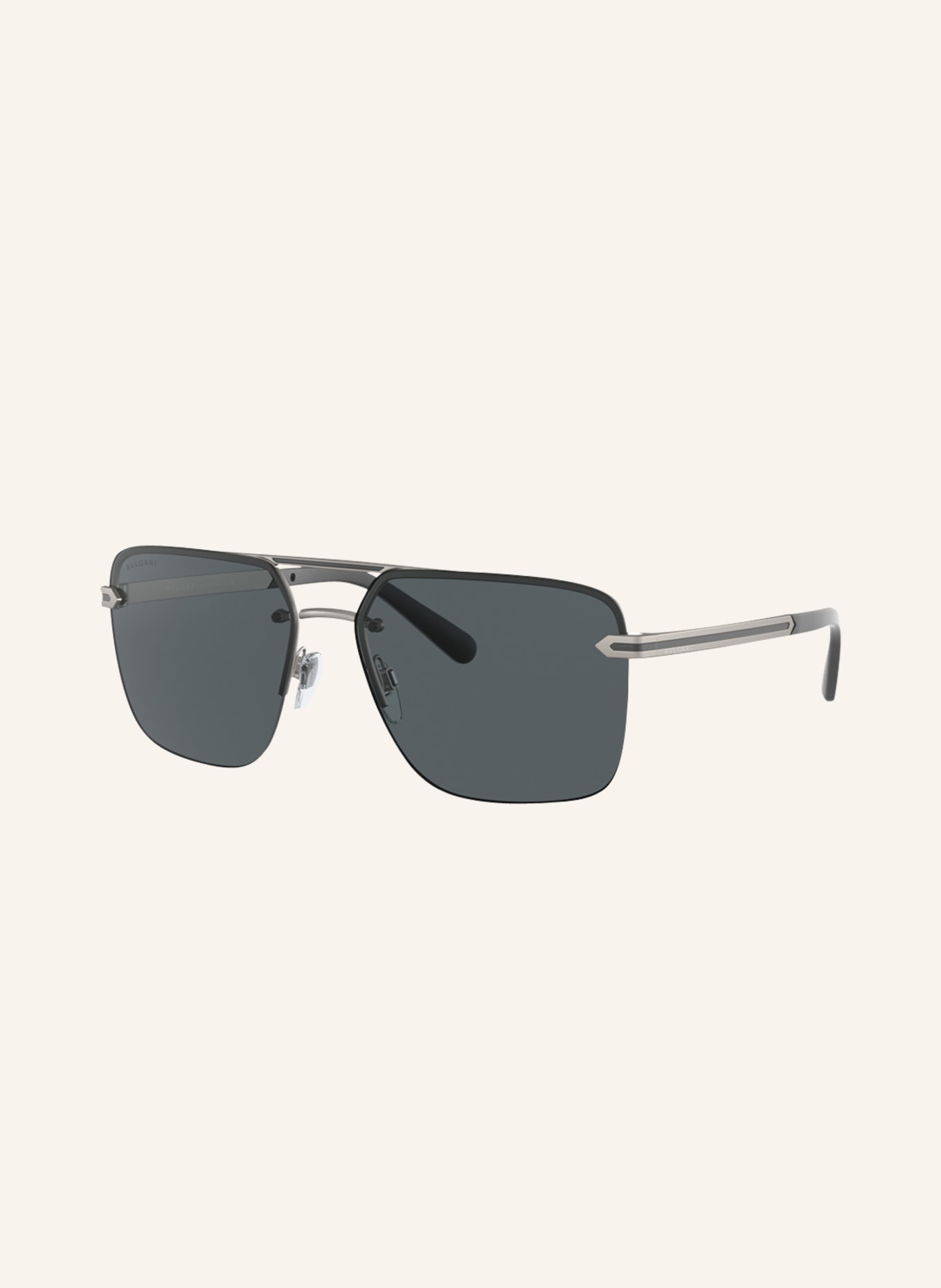 BVLGARI Sunglasses 0BV5054, Color: 195/87 - SILVER/ DARK GRAY (Image 1)