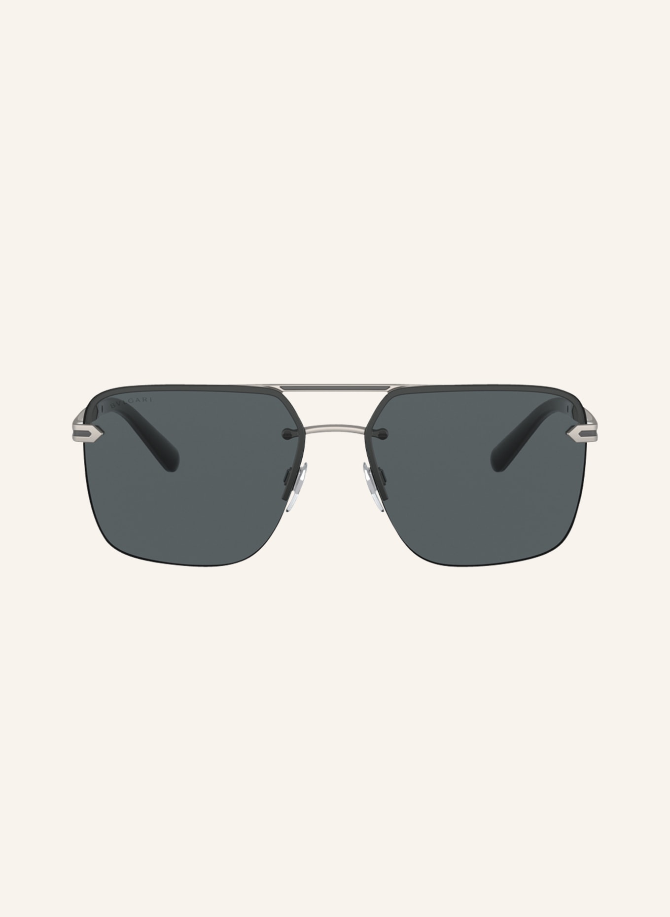 BVLGARI Sunglasses 0BV5054, Color: 195/87 - SILVER/ DARK GRAY (Image 2)