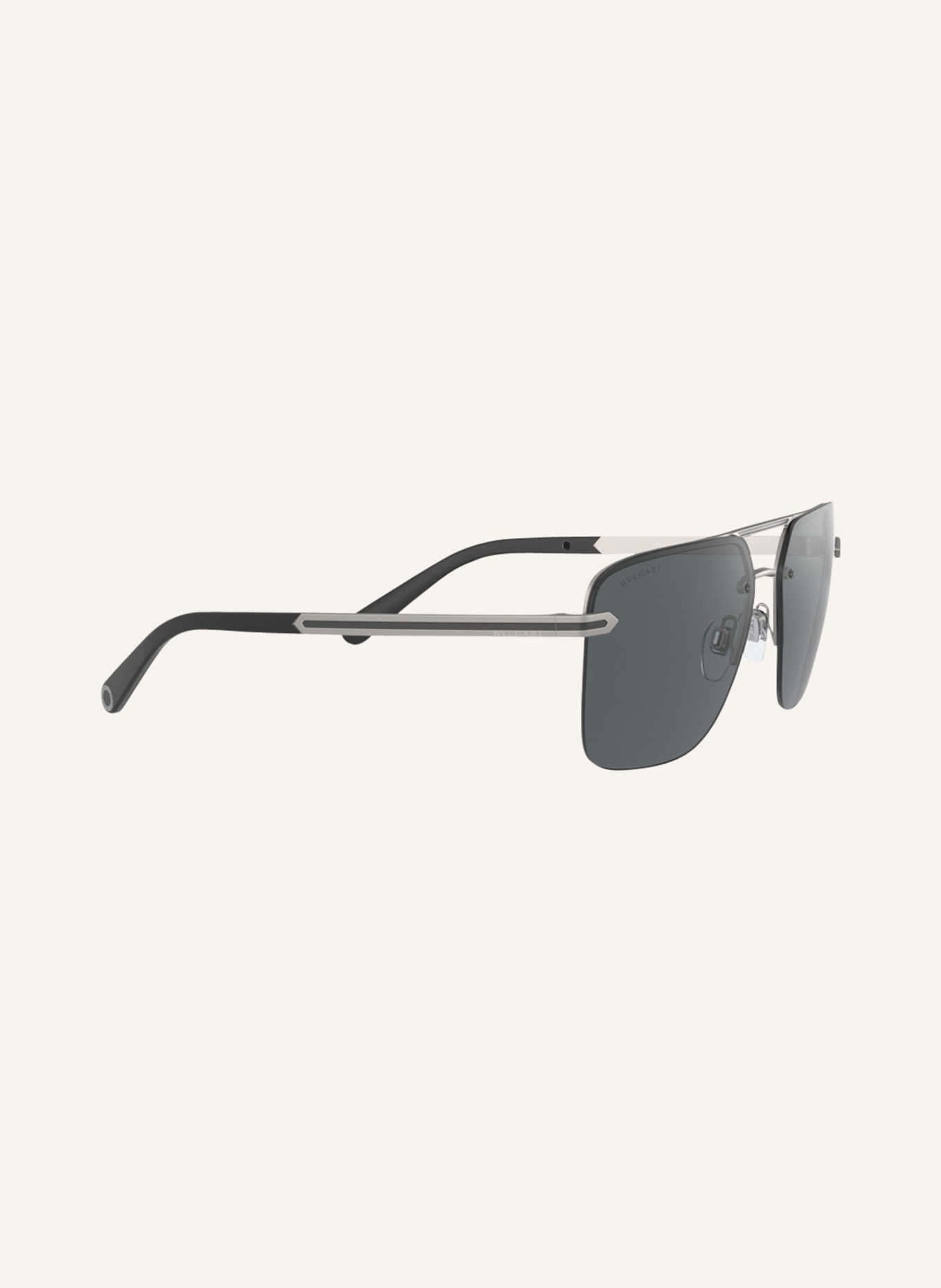 BVLGARI Sunglasses 0BV5054, Color: 195/87 - SILVER/ DARK GRAY (Image 3)