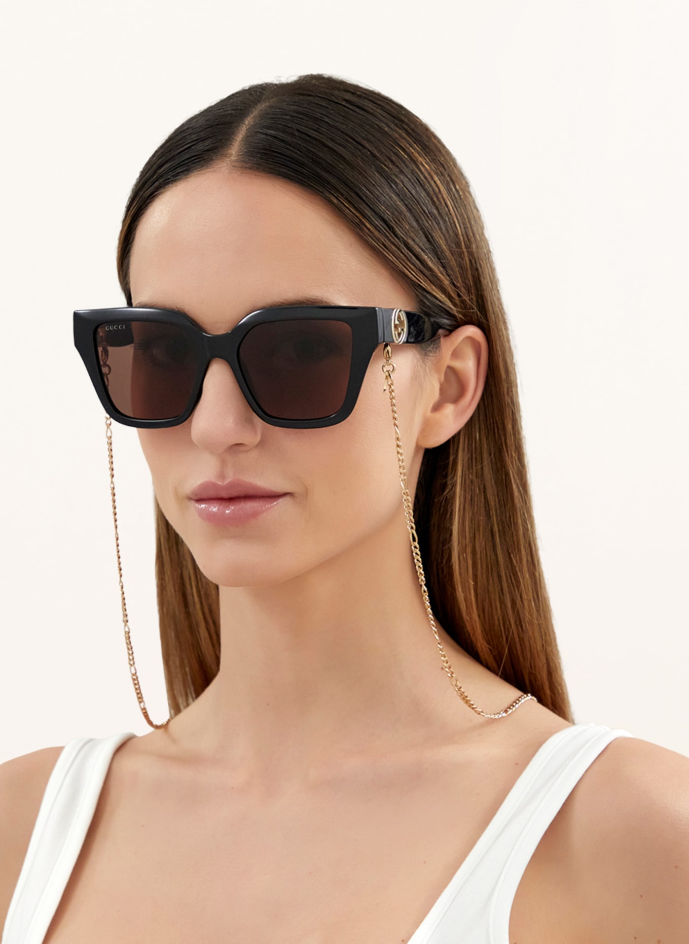 GUCCI Sunglasses GG1023S, Color: 1100D1 - BLACK/ BROWN (Image 5)