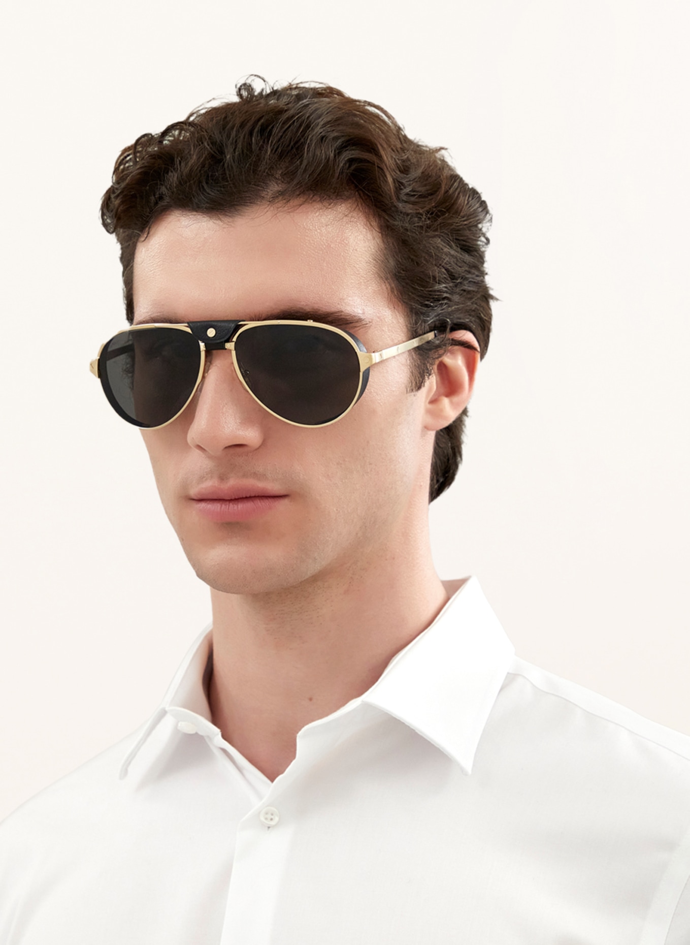 Cartier Sunglasses CT0296S, Color: 2300L1 - GOLD/ DARK GRAY (Image 5)