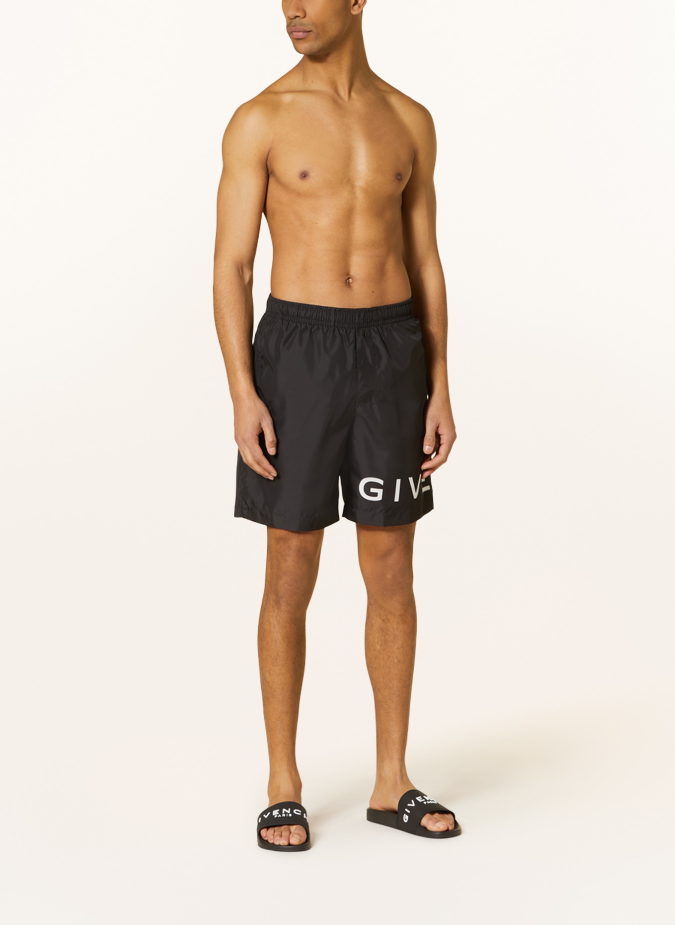 GIVENCHY Swim shorts , Color: BLACK/ WHITE (Image 2)