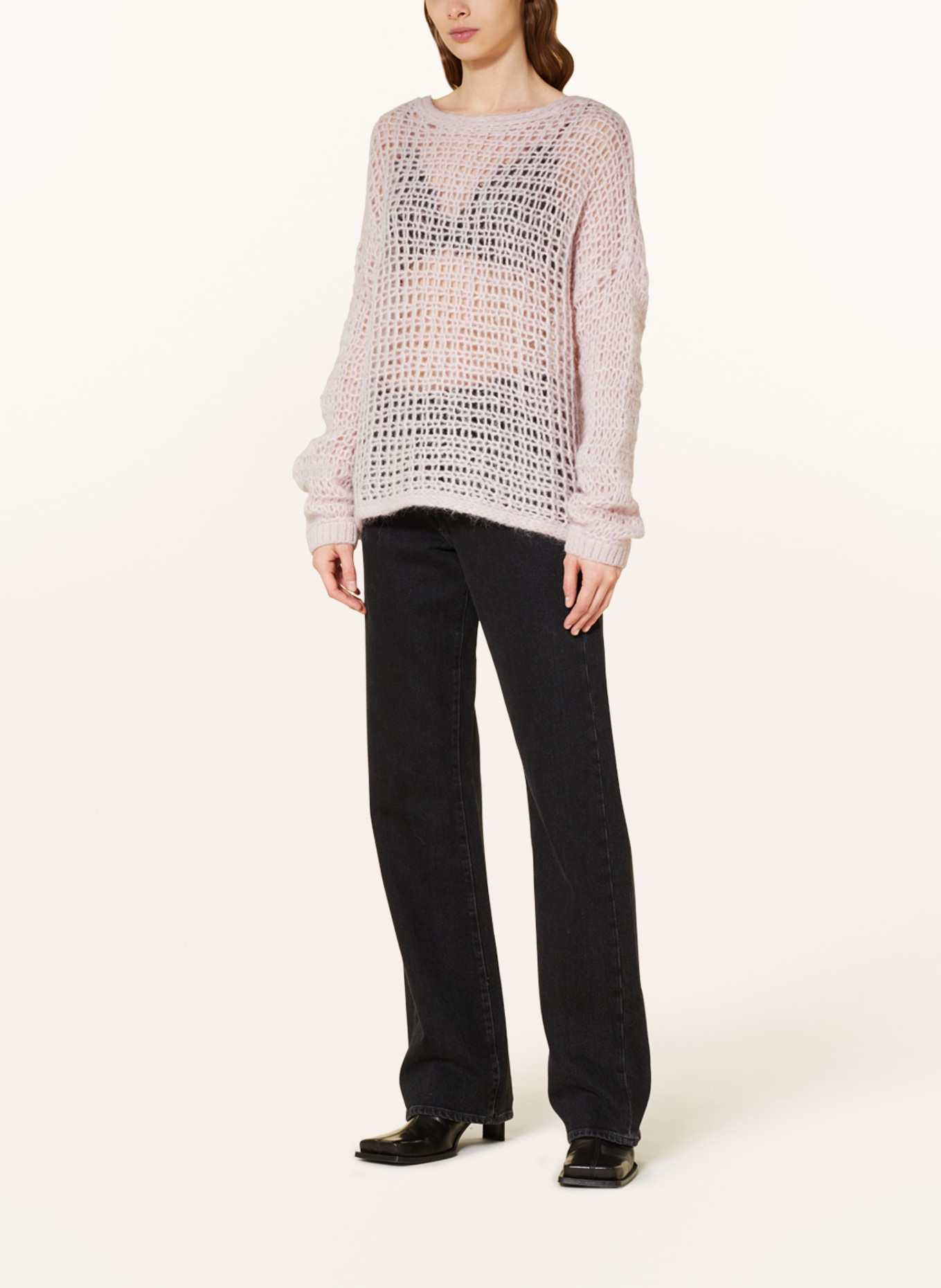 by Aylin Koenig Oversized sweater CHIARA with mohair and alpaca , Color: LIGHT PINK (Image 2)
