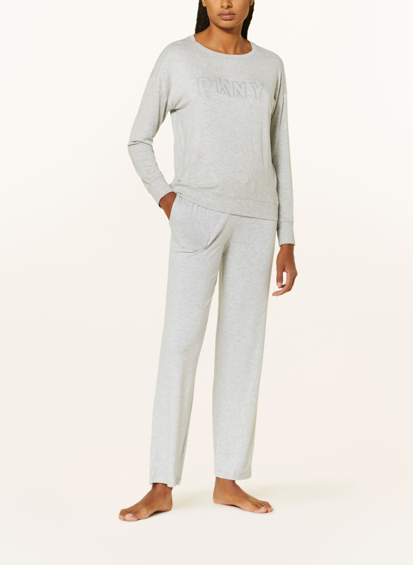 DKNY Pajama pants CORE ESSENTIALS, Color: LIGHT GRAY (Image 2)