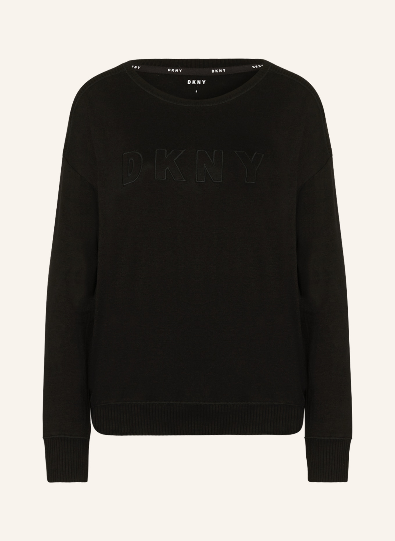 DKNY Pajama shirt CORE ESSENTIALS, Color: BLACK (Image 1)