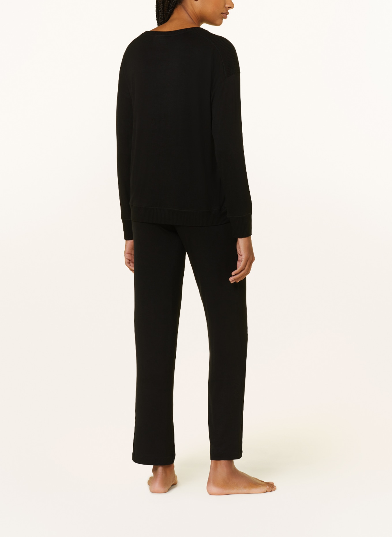 DKNY Pajama shirt CORE ESSENTIALS, Color: BLACK (Image 3)