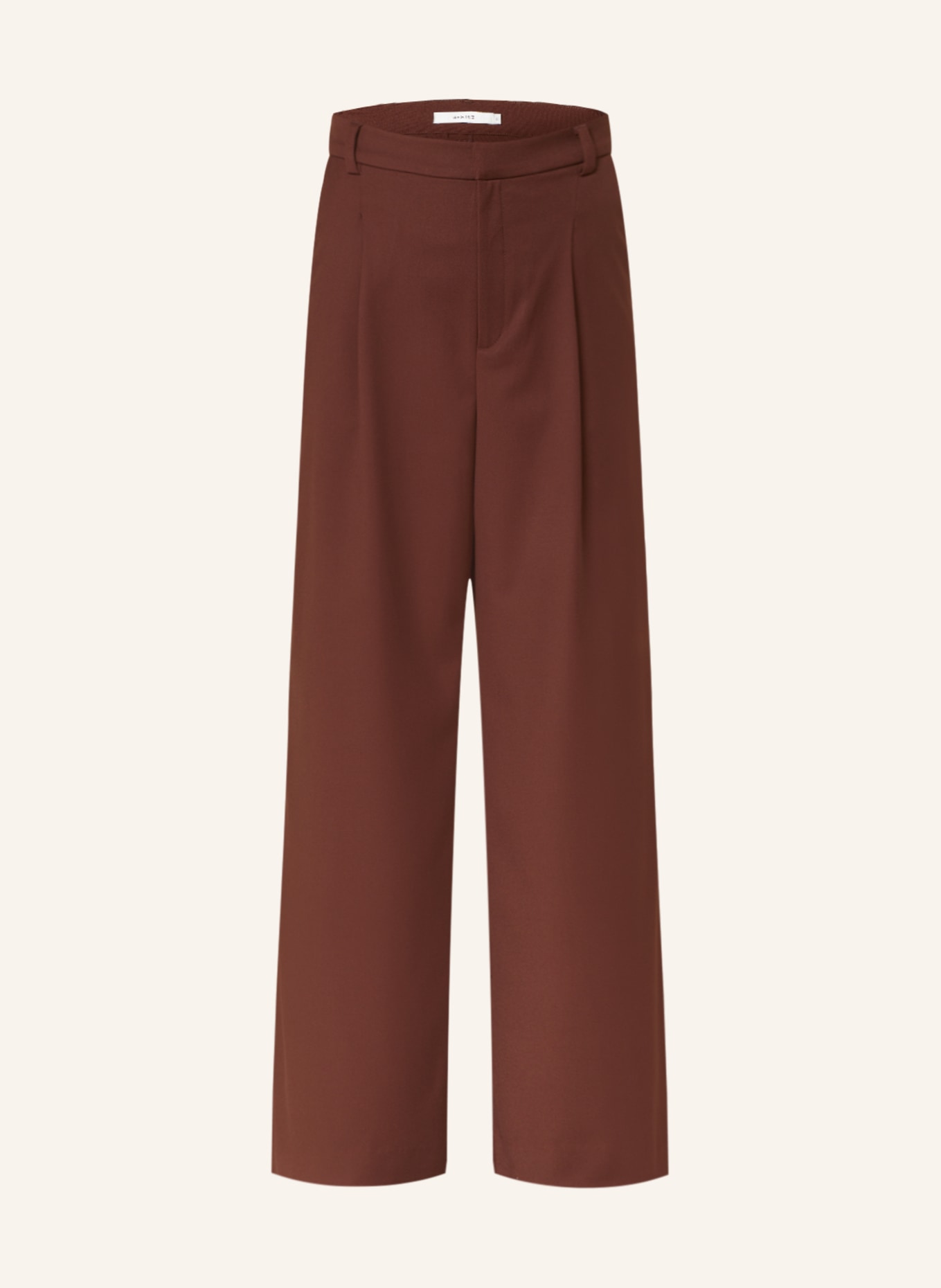 GESTUZ Wide leg trousers PAULAGZ, Color: BROWN (Image 1)