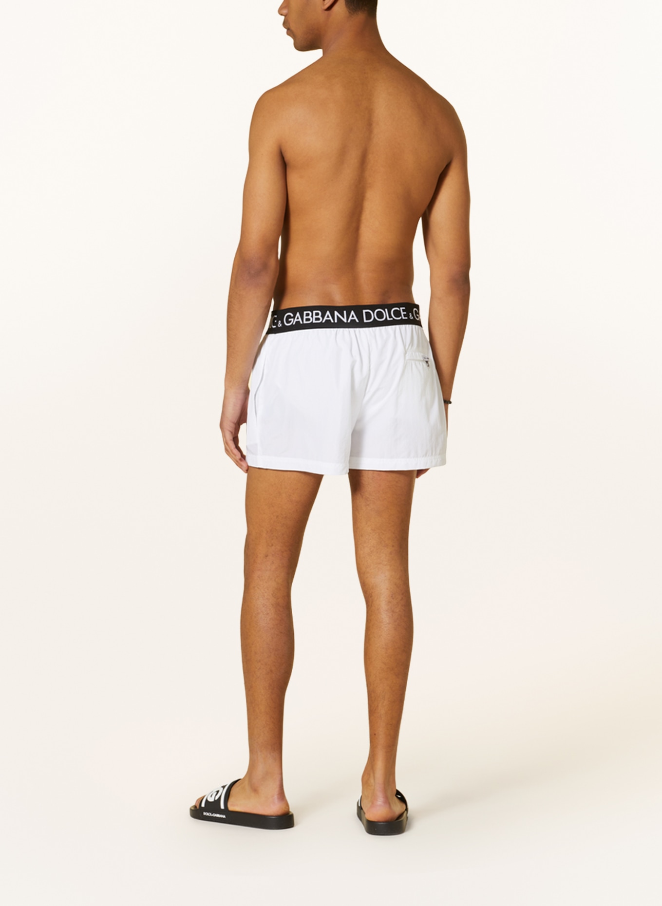DOLCE & GABBANA Swim shorts , Color: WHITE (Image 3)