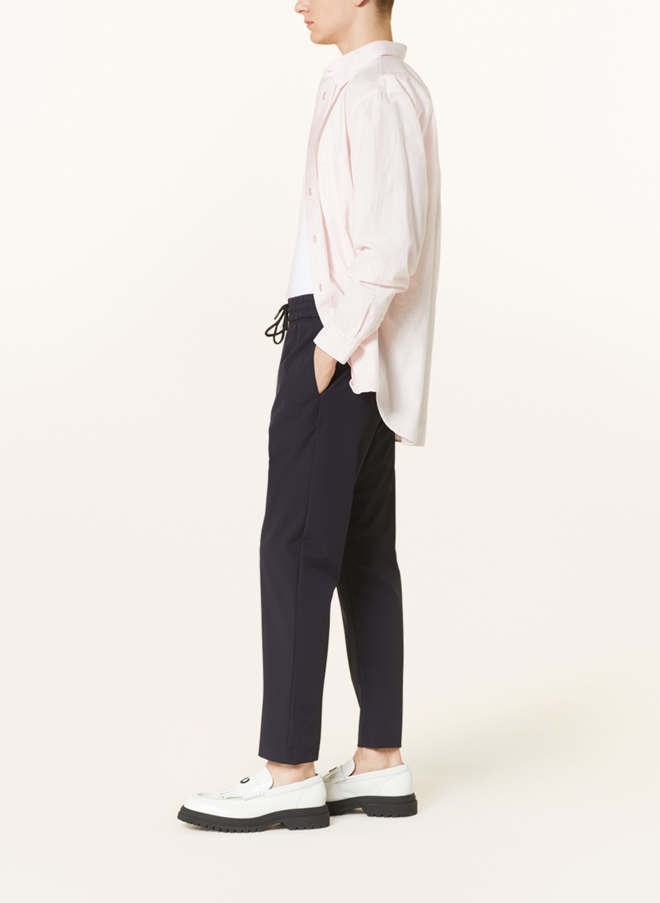 Dondup Trousers YURI in jogger style, Color: DARK BLUE (Image 4)