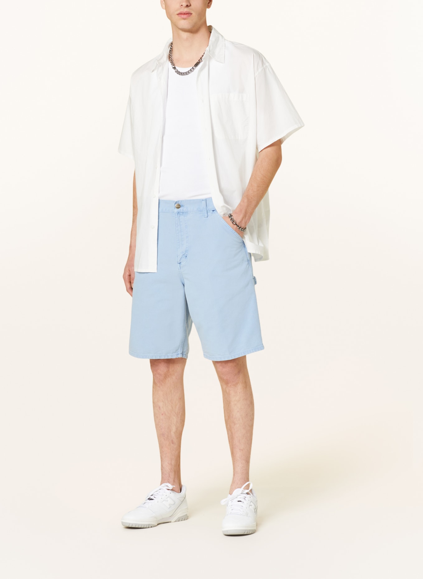 carhartt WIP Shorts relaxed fit, Color: LIGHT BLUE (Image 2)