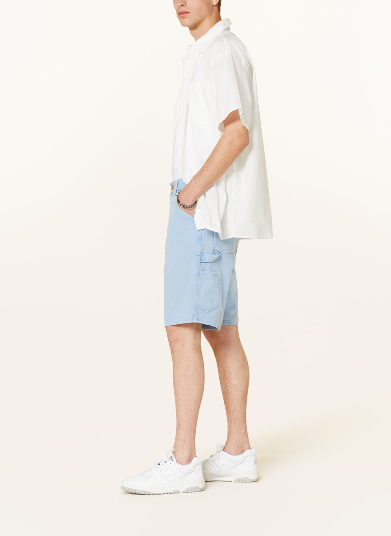 carhartt WIP Shorts relaxed fit, Color: LIGHT BLUE (Image 4)