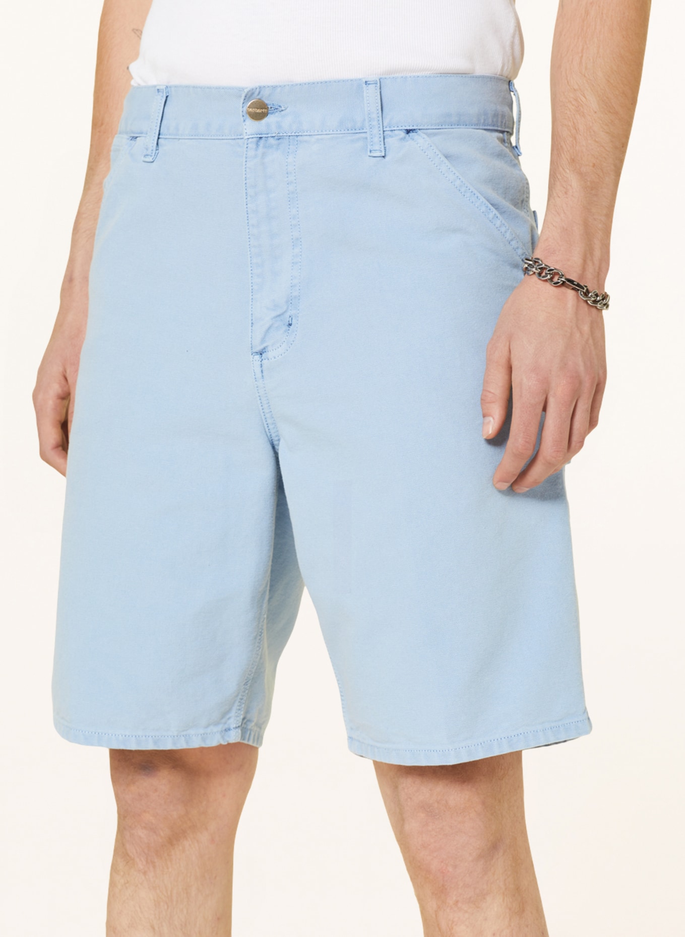 carhartt WIP Shorts relaxed fit, Color: LIGHT BLUE (Image 5)