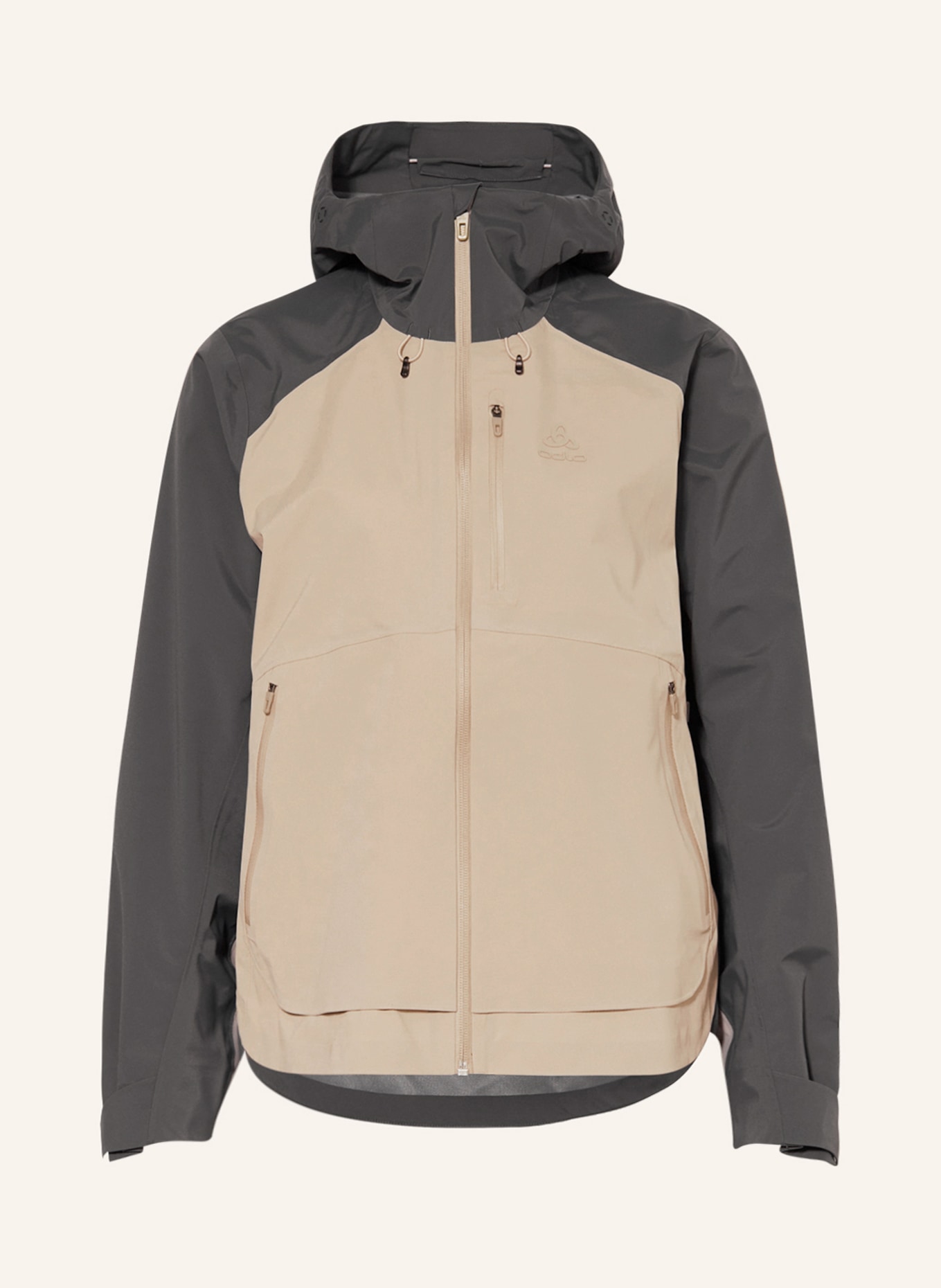 odlo Outdoor jacket ASCENT 3L, Color: LIGHT BROWN/ GRAY (Image 1)