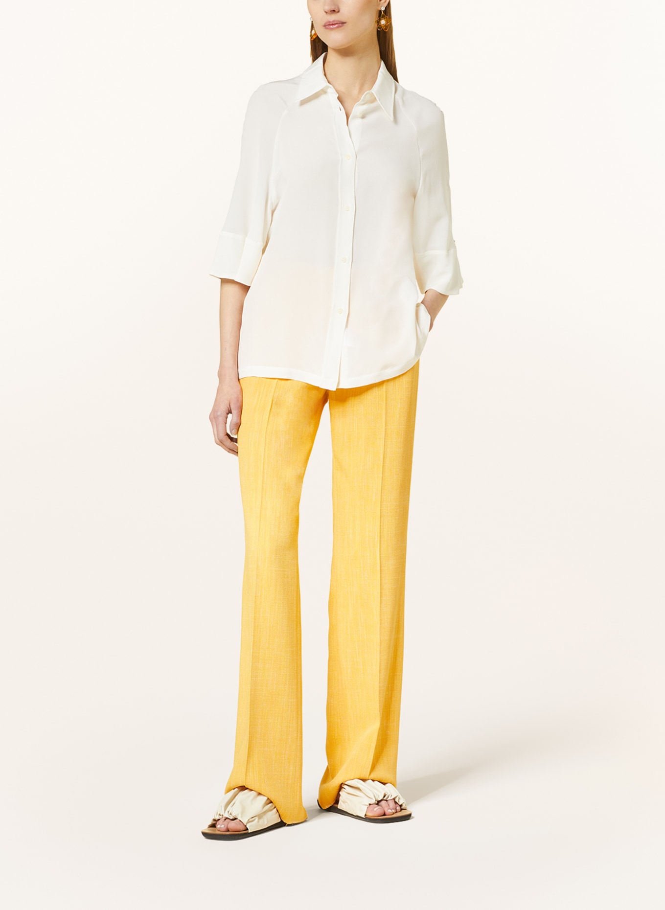 ETRO Shirt blouse made of silk with 3/4 sleeves, Color: WHITE (Image 2)