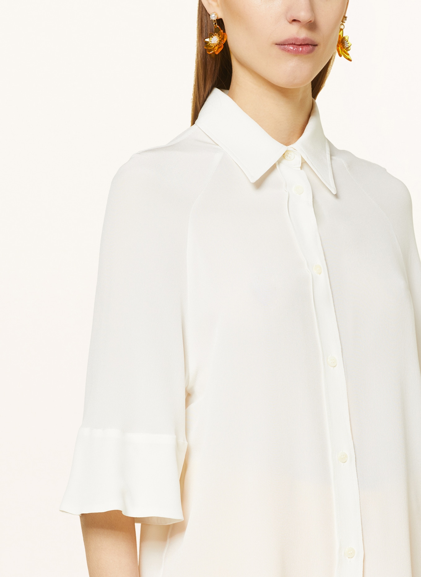 ETRO Shirt blouse made of silk with 3/4 sleeves, Color: WHITE (Image 4)