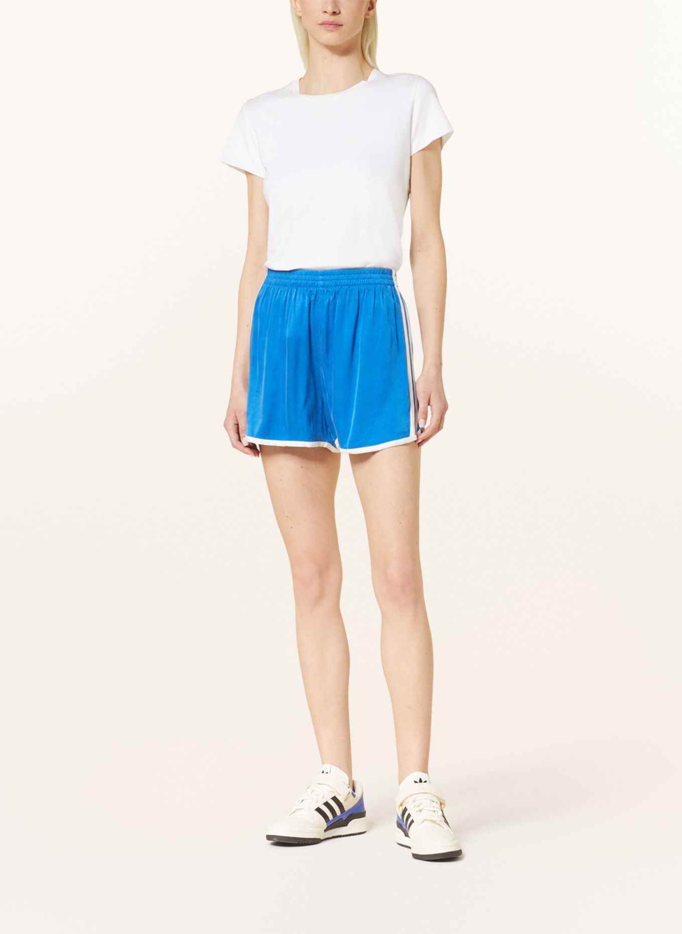 adidas Blue Version Shorts, Color: BLUE/ WHITE (Image 2)