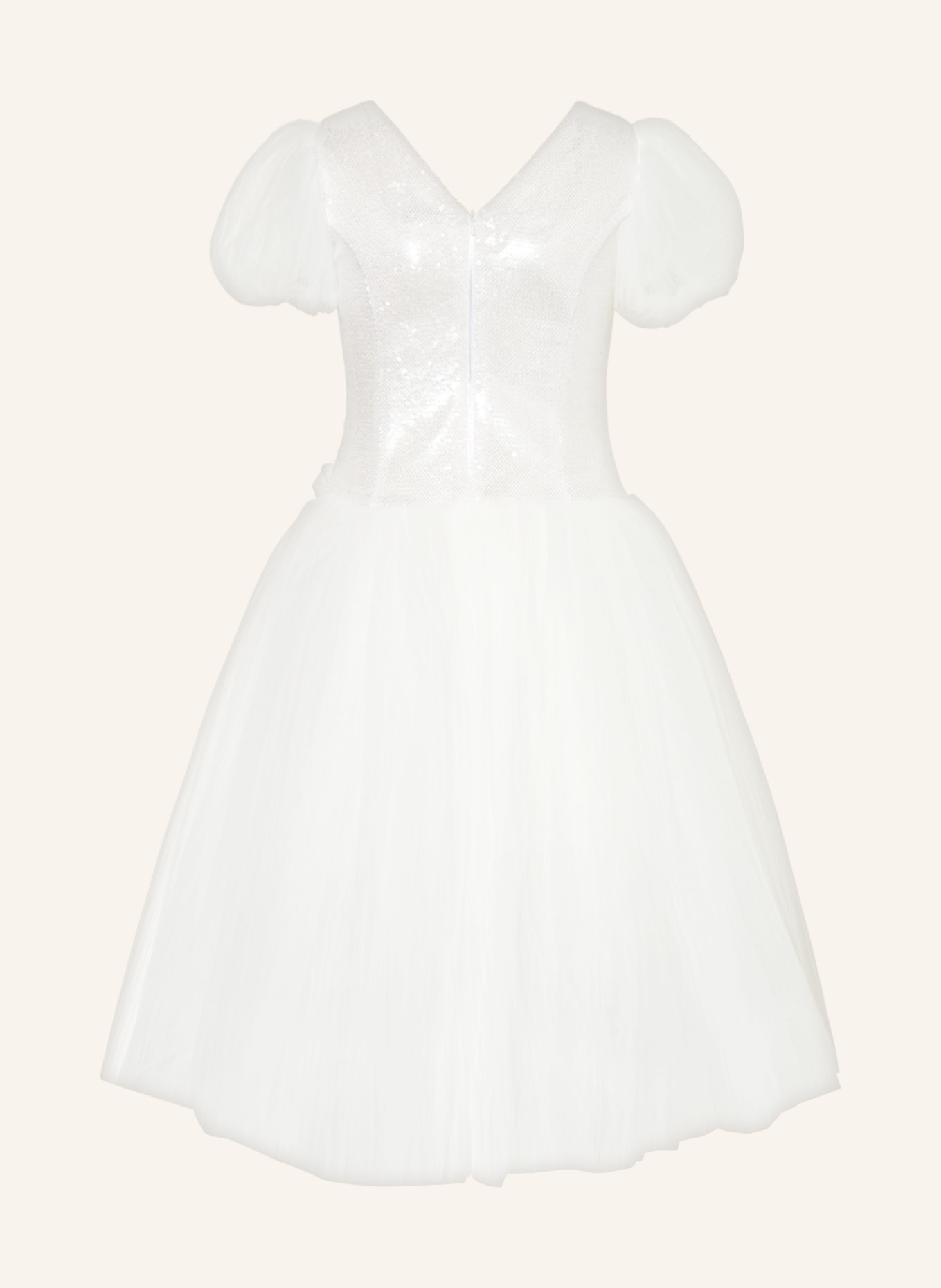 MONNALISA Kleid mit Pailletten, Farbe: WEISS (Bild 2)