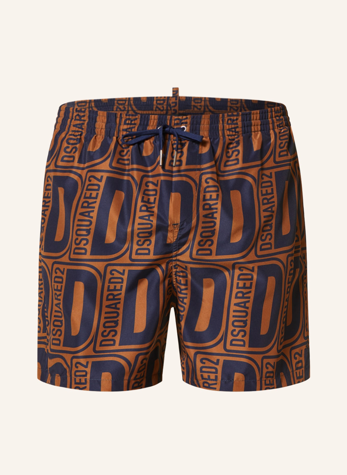 DSQUARED2 Swim shorts AFTER MIDNIGHT GOTH , Color: BROWN/ DARK BLUE (Image 1)