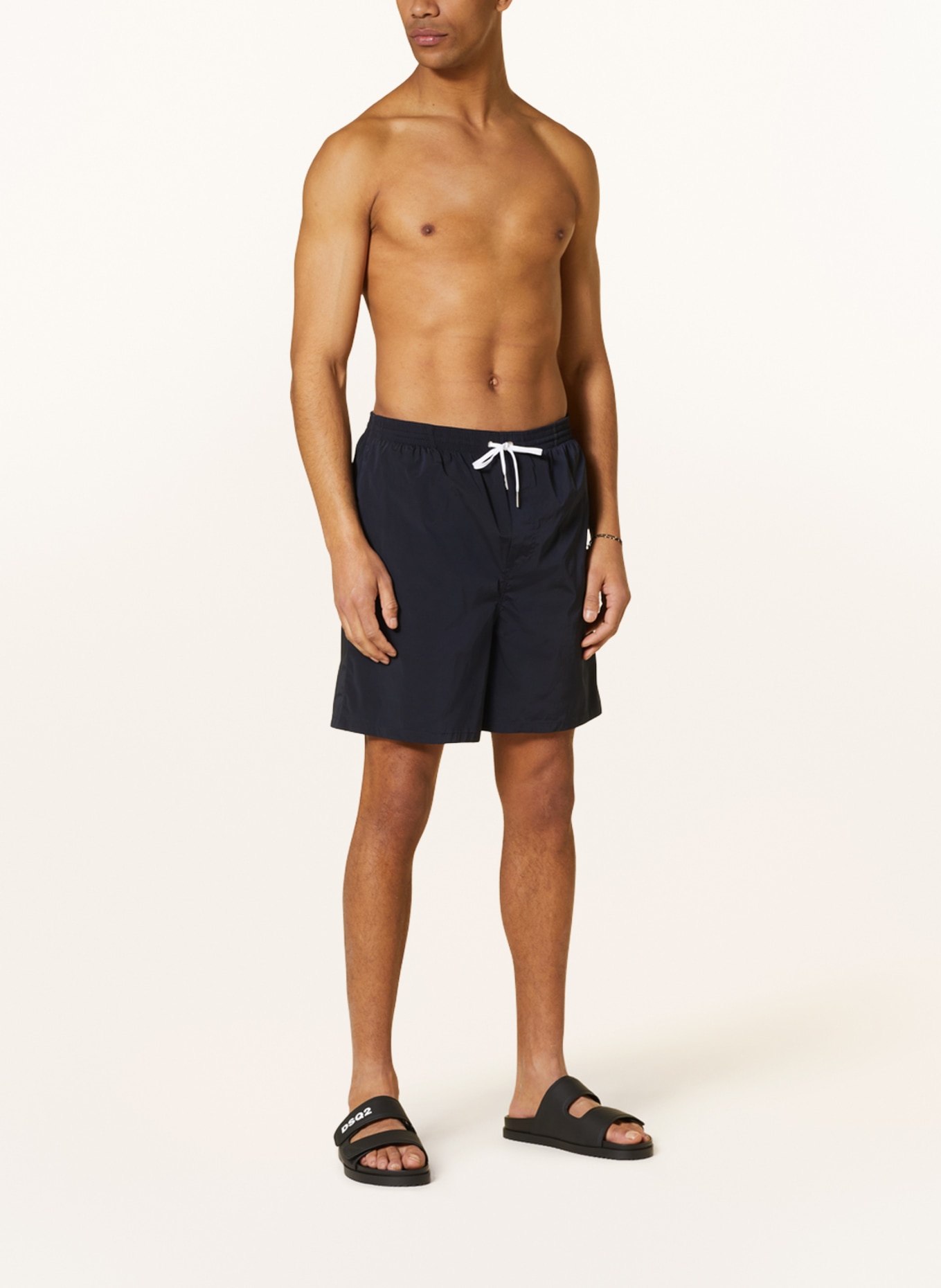 DSQUARED2 Swim shorts ICON , Color: BLACK/ WHITE (Image 2)