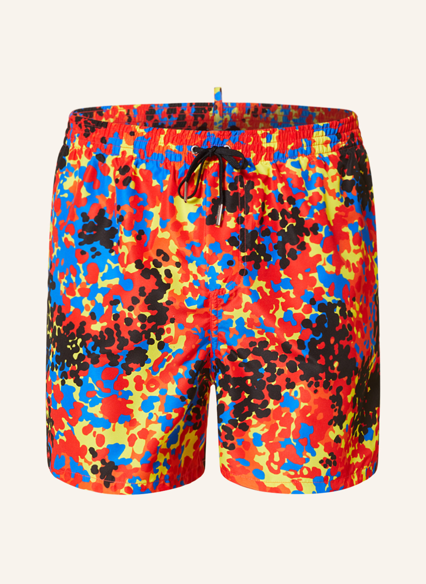 DSQUARED2 Swim shorts AFTER MIDNIGHT GOTH , Color: RED/ YELLOW (Image 1)