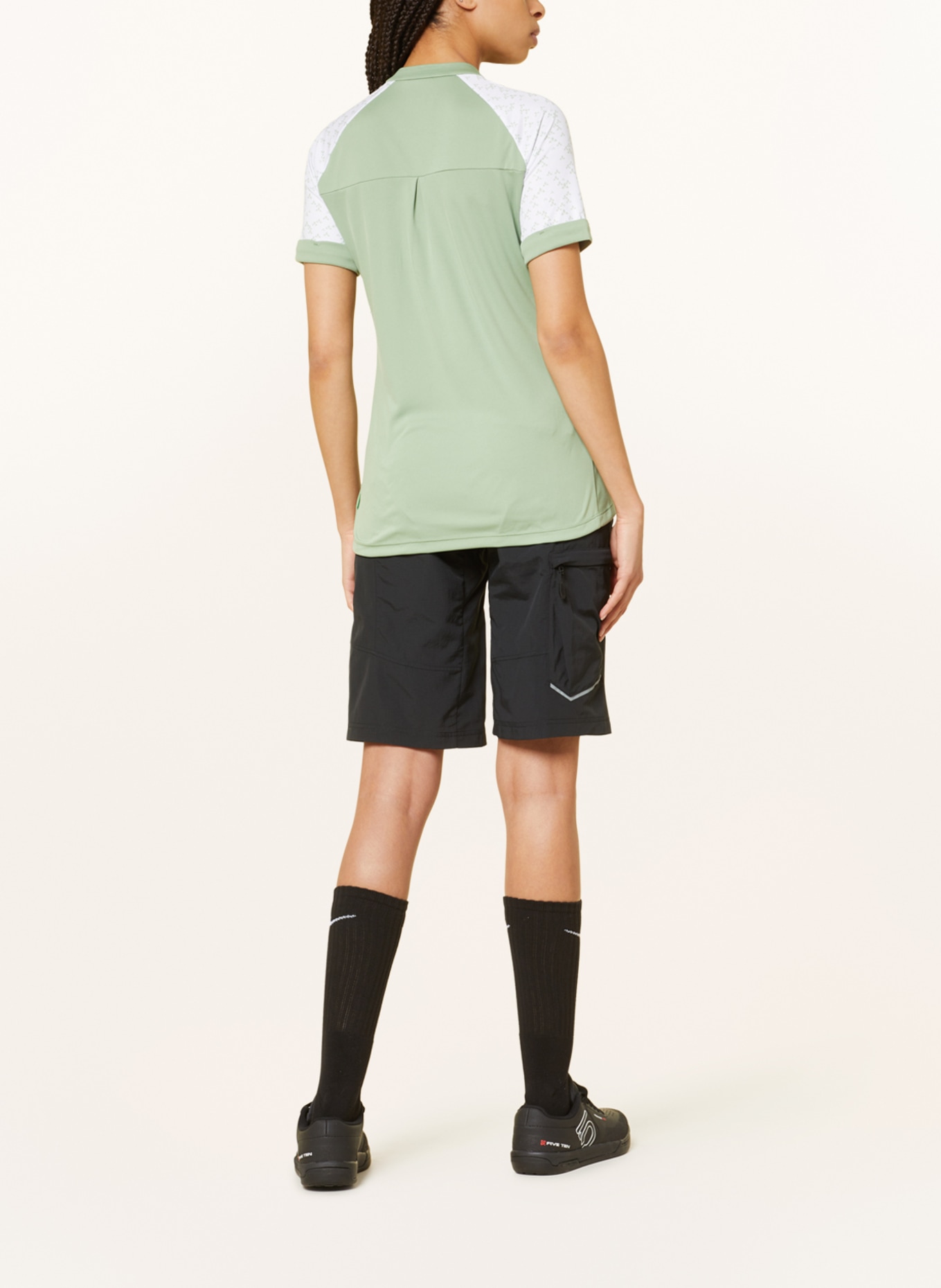 VAUDE Cycling shorts QIMSA with padded inner shorts, Color: BLACK (Image 3)