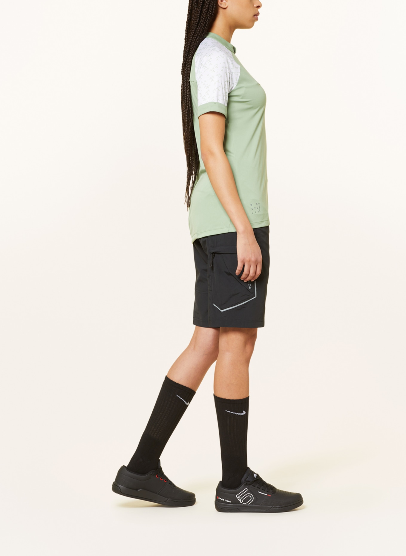 VAUDE Cycling shorts QIMSA with padded inner shorts, Color: BLACK (Image 4)