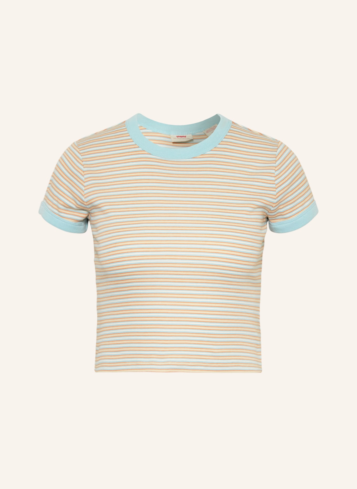 Levi's® Cropped-Shirt, Farbe: HELLBLAU/ ORANGE/ WEISS (Bild 1)