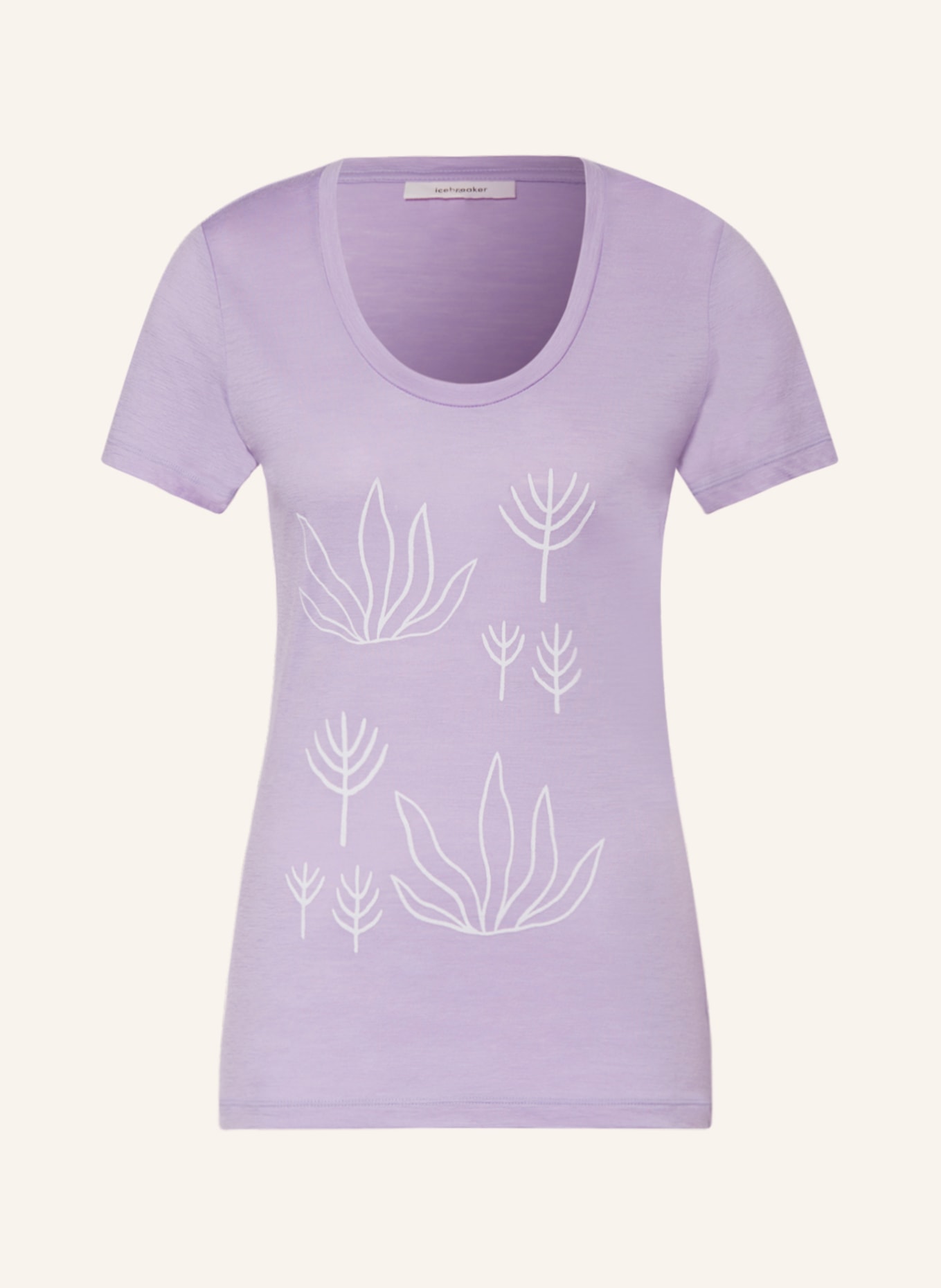 icebreaker T-shirt TECH LITE II made of merino wool, Color: PURPLE/ LIGHT PURPLE (Image 1)