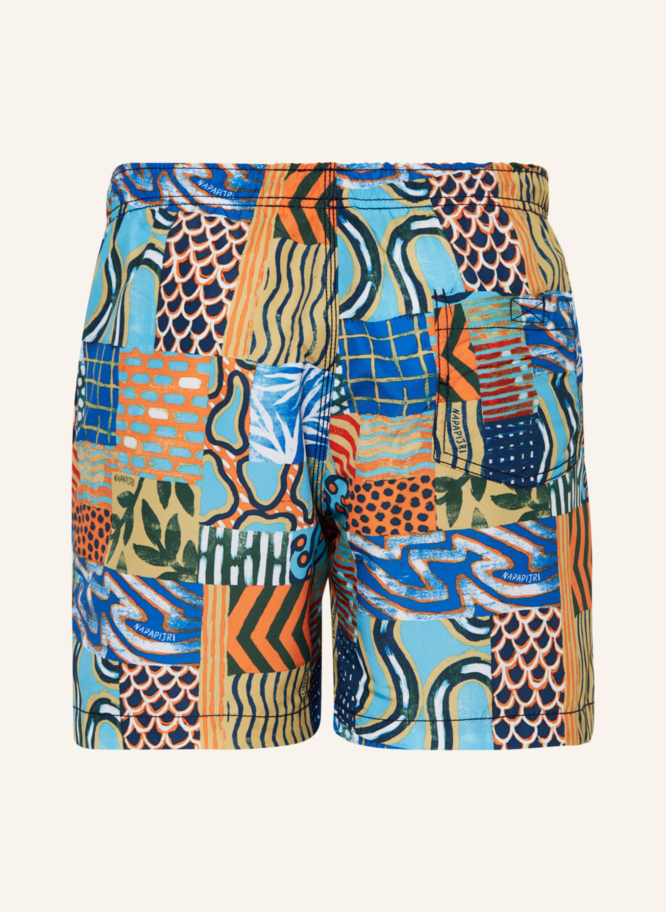NAPAPIJRI Swim shorts VAIL, Color: BLUE/ TURQUOISE/ ORANGE (Image 2)
