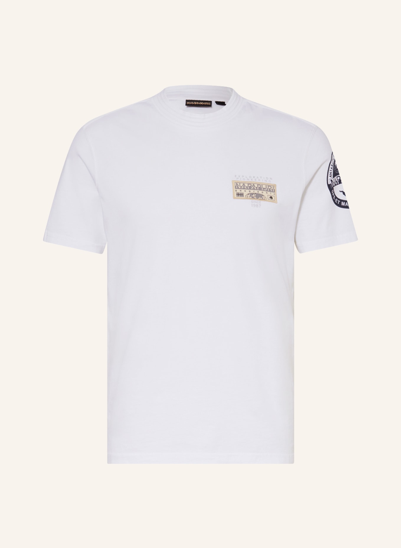 NAPAPIJRI T-shirt S-AMUNDSEN, Color: WHITE (Image 1)