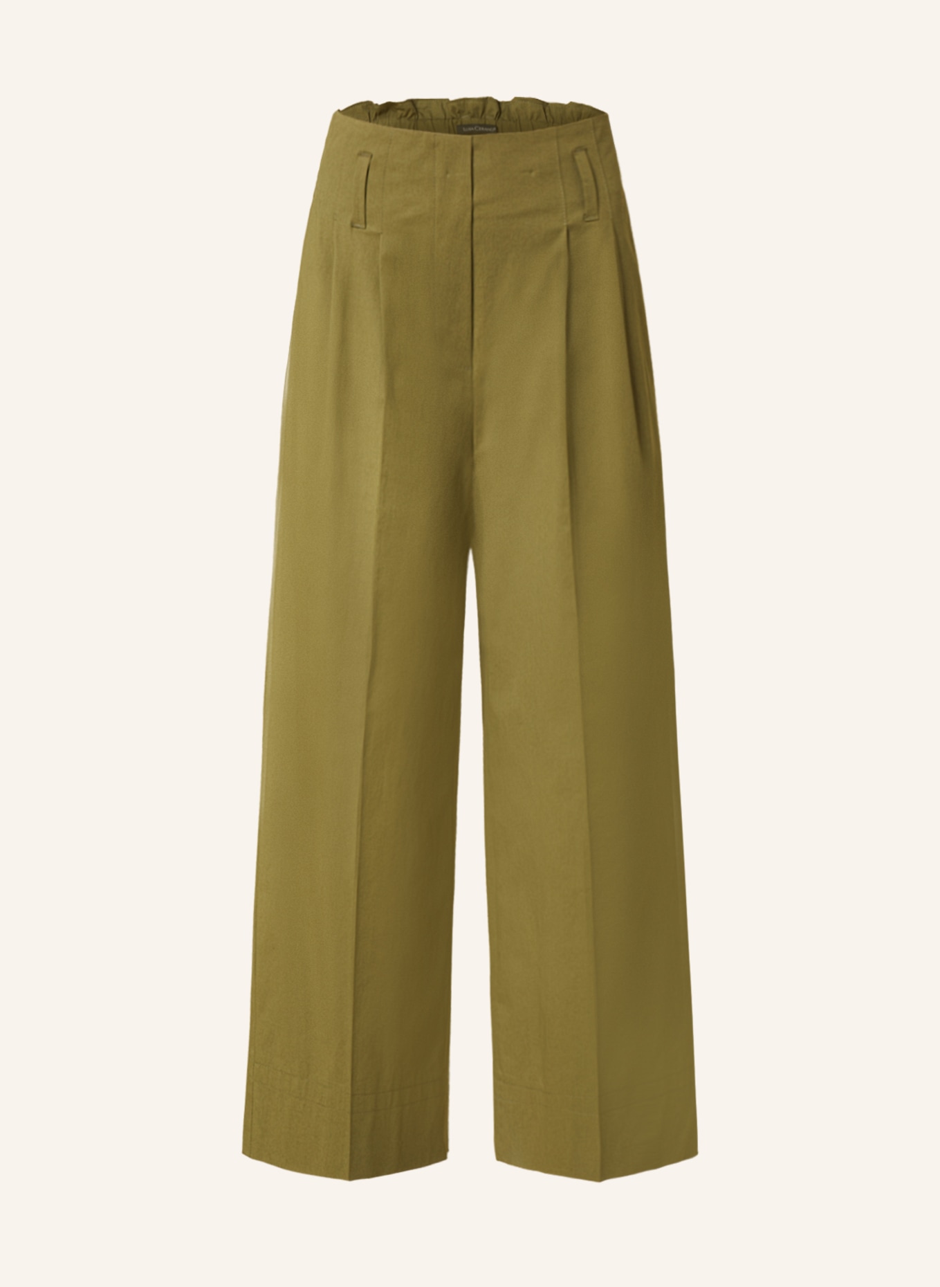 LUISA CERANO Spodnie paperbag, Kolor: OLIWKOWY (Obrazek 1)