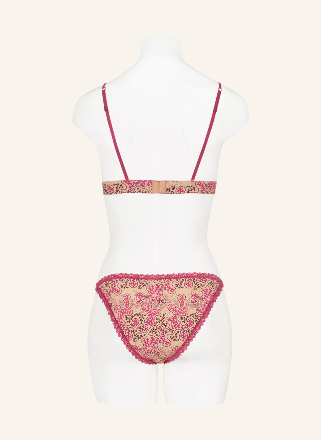 LOVE Stories Triangle bra LOVE LACE, Color: PINK/ LIGHT BROWN/ DARK BROWN (Image 3)