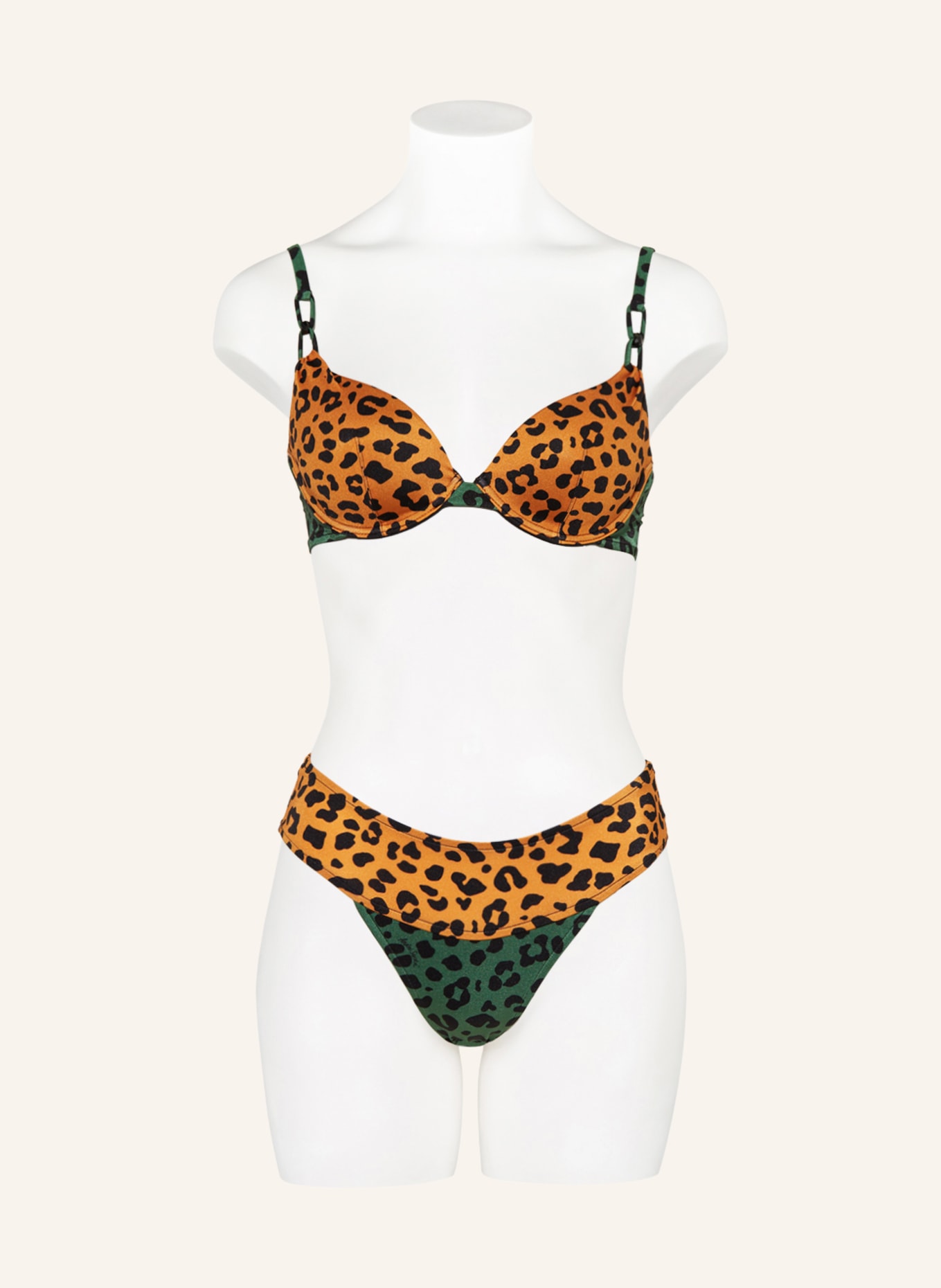 ANDRES SARDA Basic bikini bottoms NORMA, Color: ORANGE/ GREEN/ BLACK (Image 2)