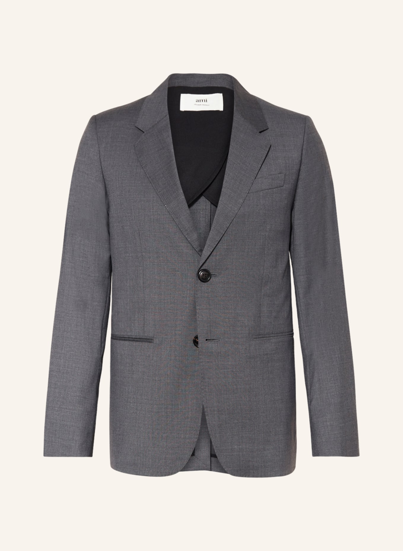 AMI PARIS Suit jacket Slim Fit, Color: WOOL VISCOSE CANVAS HEATHER GREY (Image 1)