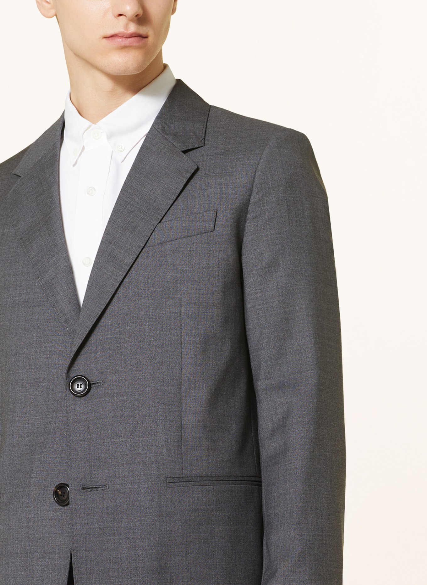 AMI PARIS Suit jacket Slim Fit, Color: WOOL VISCOSE CANVAS HEATHER GREY (Image 6)