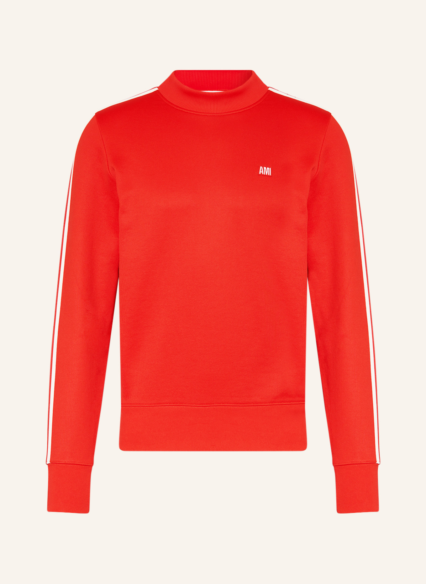 AMI PARIS Sweatshirt mit Galonstreifen, Farbe: ROT (Bild 1)
