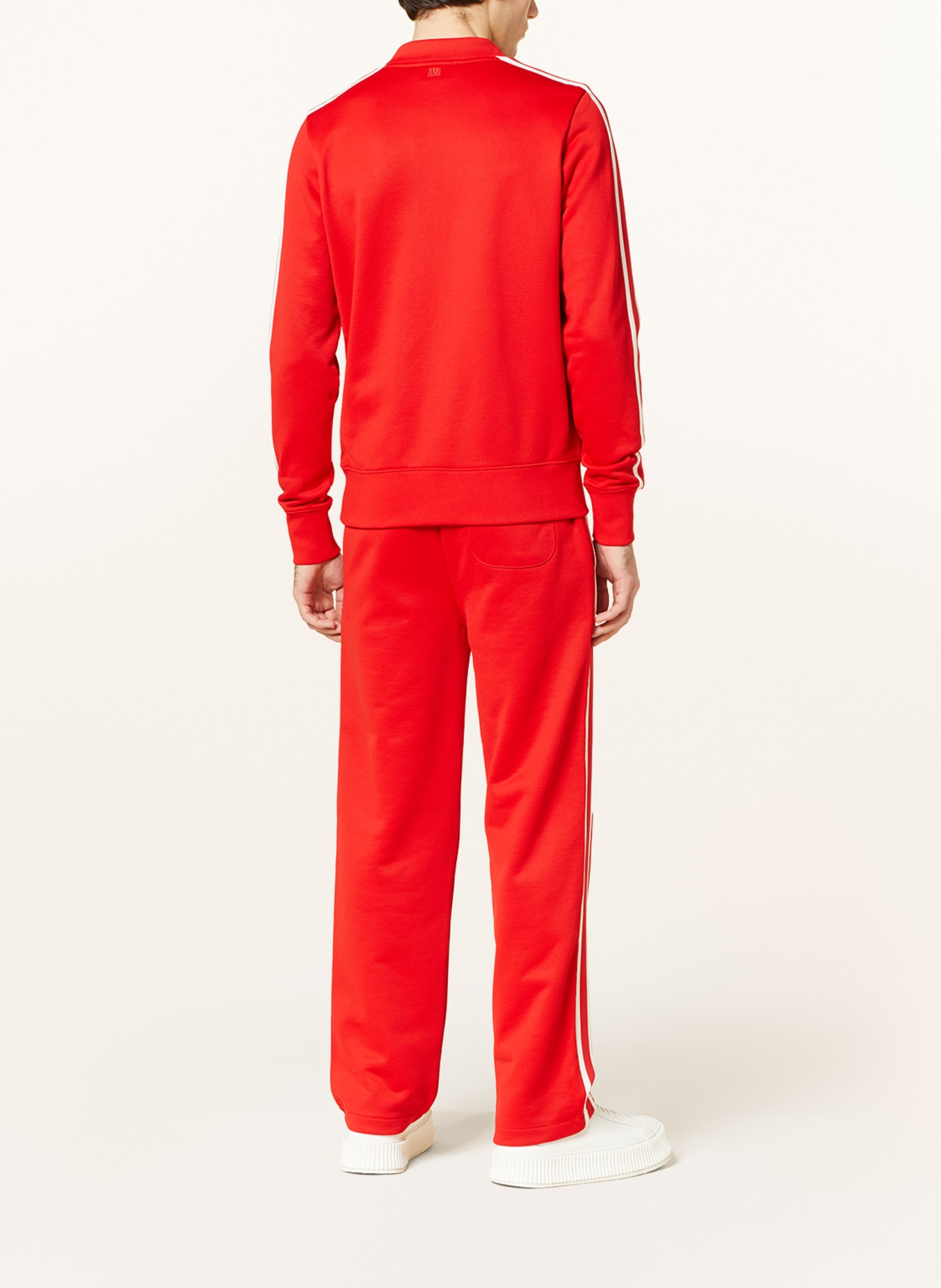 AMI PARIS Sweatshirt with tuxedo stripes, Color: RED (Image 3)