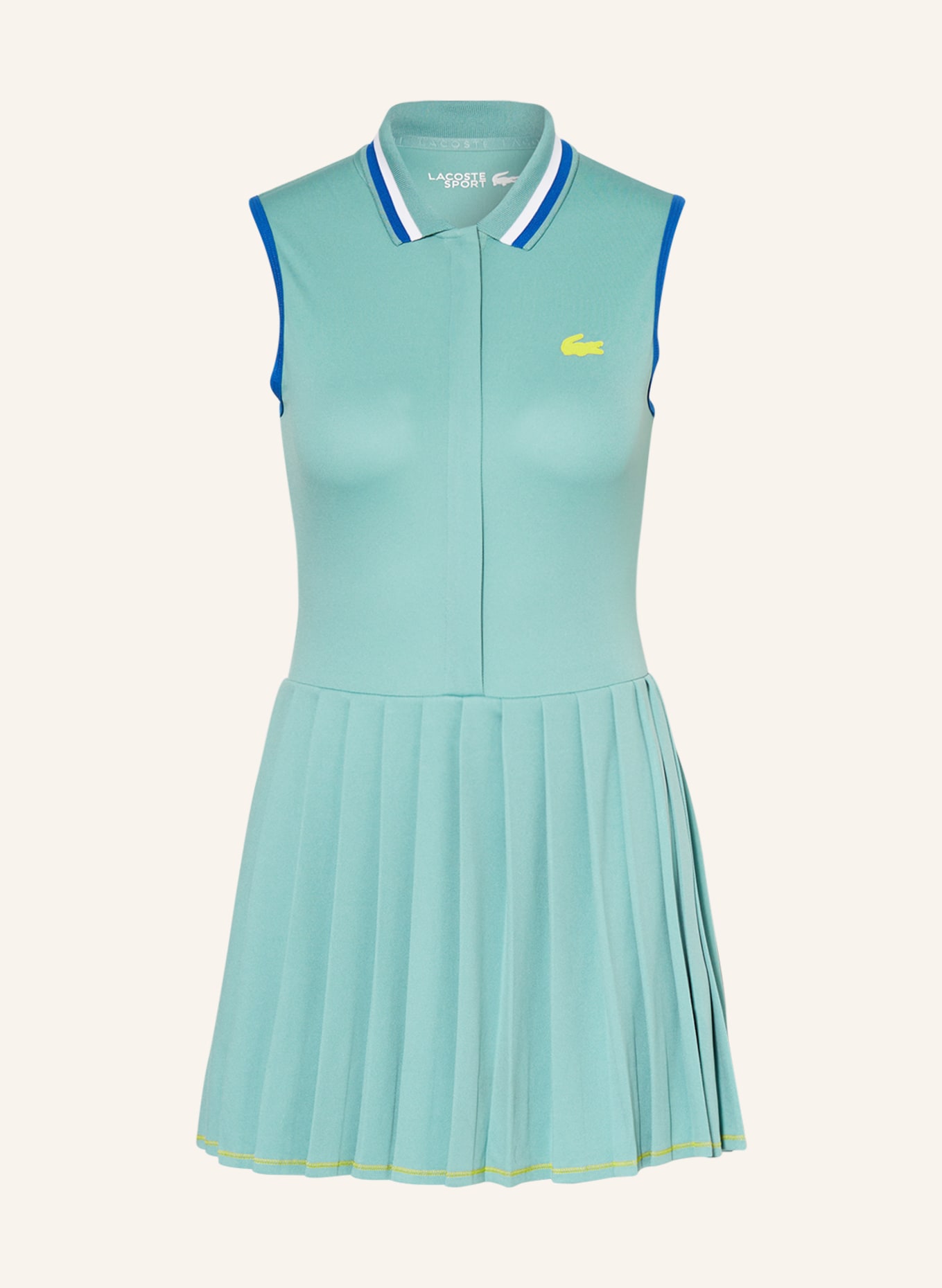 LACOSTE Tenniskleid in hellgrün | Blusenkleider