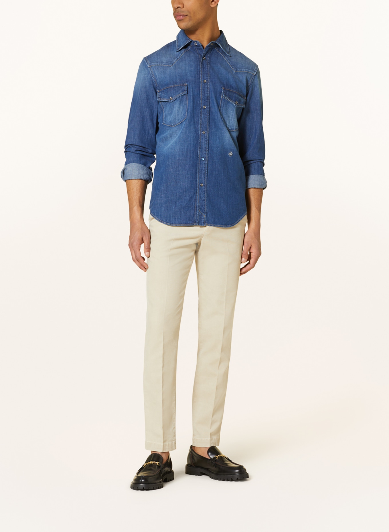JACOB COHEN Koszula jeansowa slim fit, Kolor: NIEBIESKI (Obrazek 2)