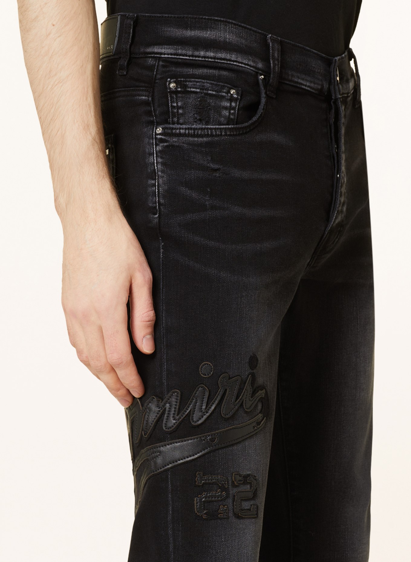 AMIRI Jeans Extra Slim Fit, Farbe: SCHWARZ (Bild 5)